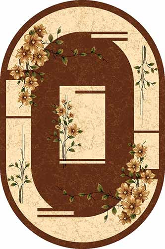 Ковер d024 - BROWN - Овал