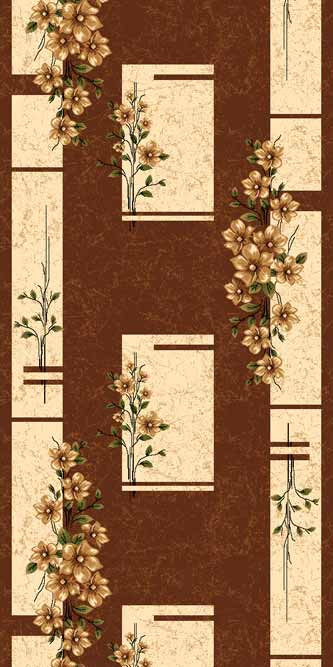 Ковер d024 - BROWN - Дорожка