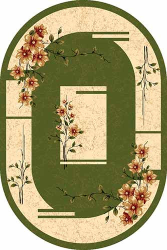 Ковер d024 - GREEN - Овал