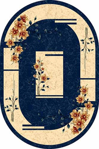 Ковер d024 - NAVY - Овал