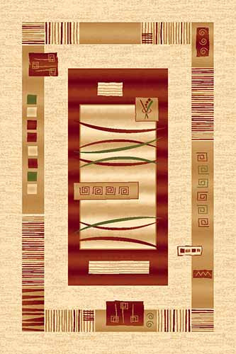 Ковер d025 - CREAM-RED - Прямоугольник