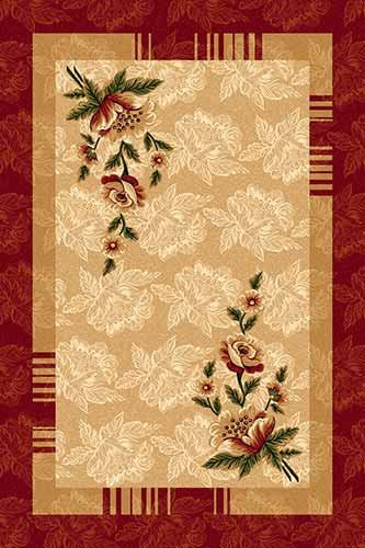 Ковер d042 - RED - Прямоугольник