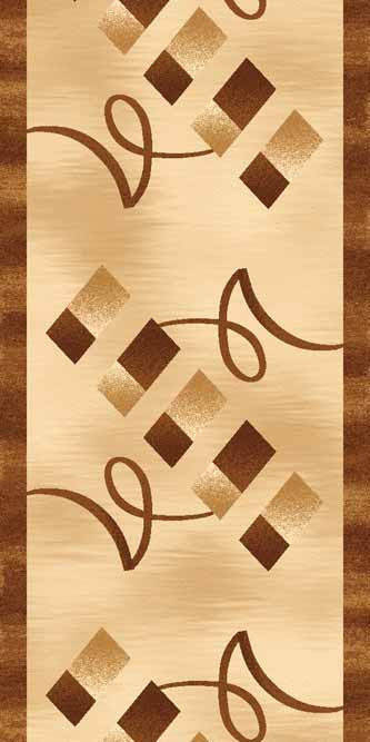 Ковер d054 - BEIGE-BROWN - Дорожка