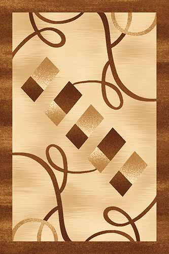 Ковер d054 - BEIGE-BROWN - Прямоугольник