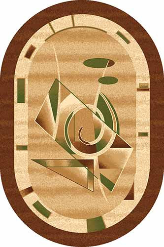 Ковер d091 - BROWN - Овал