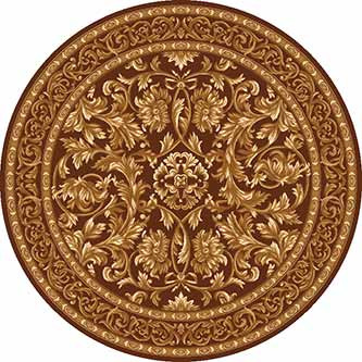 Ковер d126 - BROWN - Круг