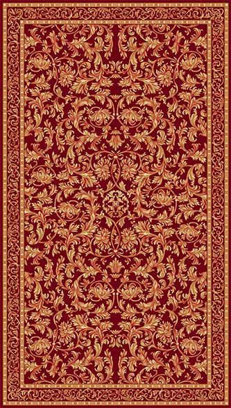 Ковер d126 - RED - Прямоугольник