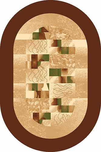 Ковер d143 - BROWN - Овал