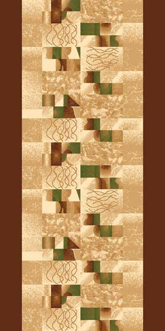 Ковер d143 - BROWN - Дорожка