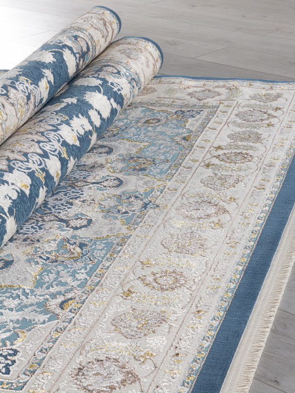 Ковер A050B - D.BLUE / CREAM - Прямоугольник