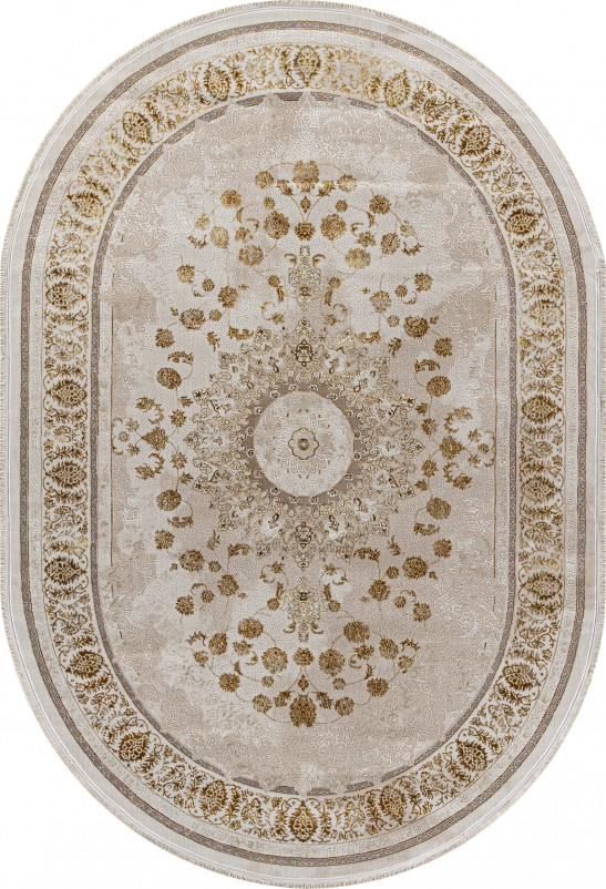 Ковер A123B - CREAM / GOLD FDY - Овал