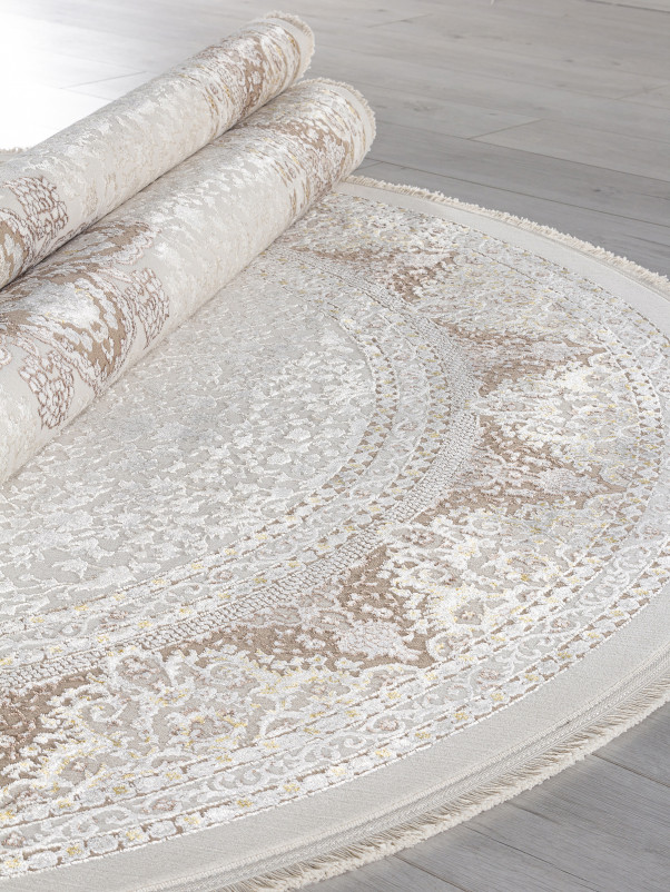 Ковер M104A - CREAM / BEIGE - Овал