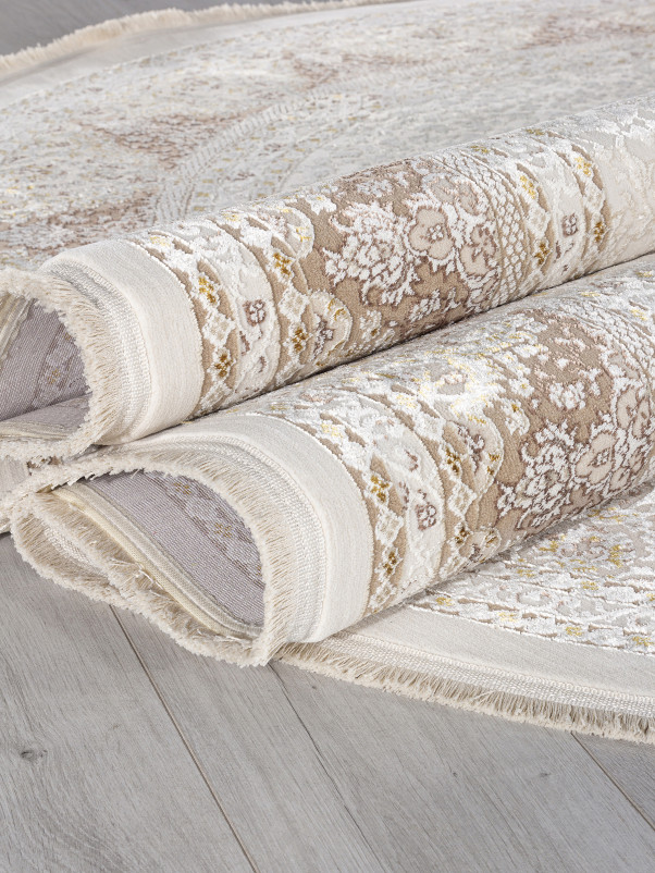 Ковер M104A - CREAM / BEIGE - Овал