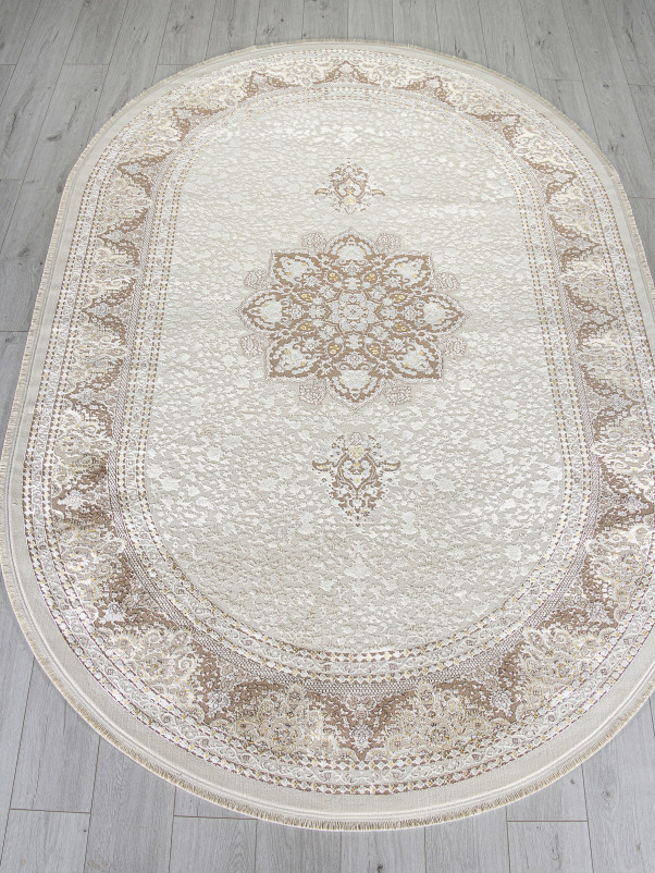 Ковер M104A - CREAM / BEIGE - Овал