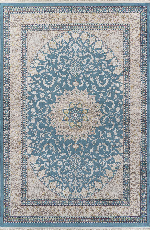 Ковер M108A - BLUE / CREAM - Прямоугольник