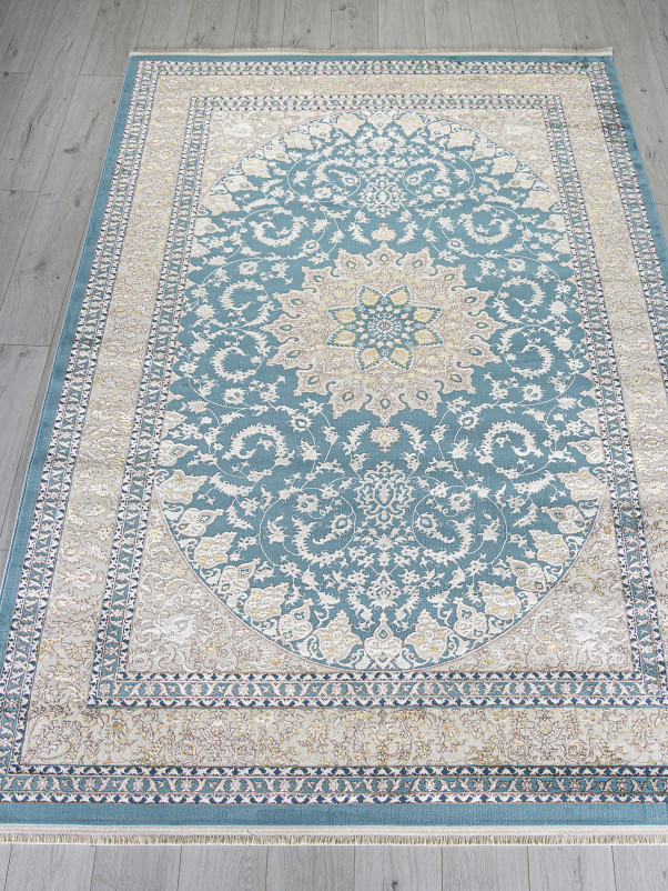 Ковер M108A - BLUE / CREAM - Прямоугольник