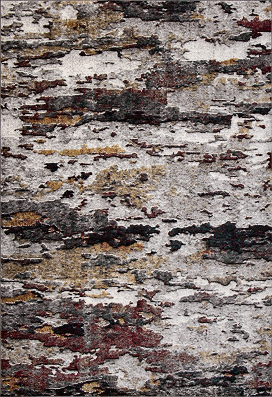 Ковер D824 - GRAY-RED - Прямоугольник