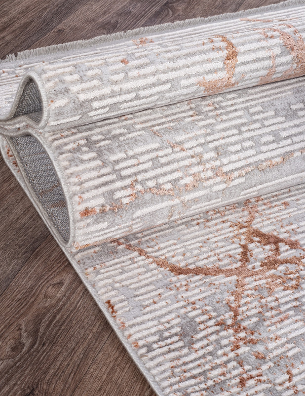 Ковер 5851B - GREY - RUST - Прямоугольник
