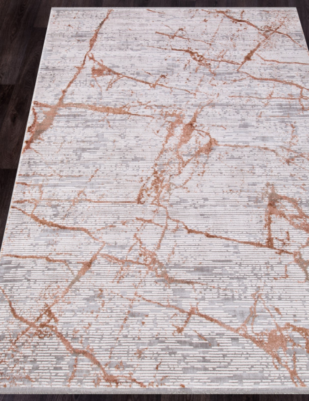 Ковер 5851B - GREY - RUST - Прямоугольник