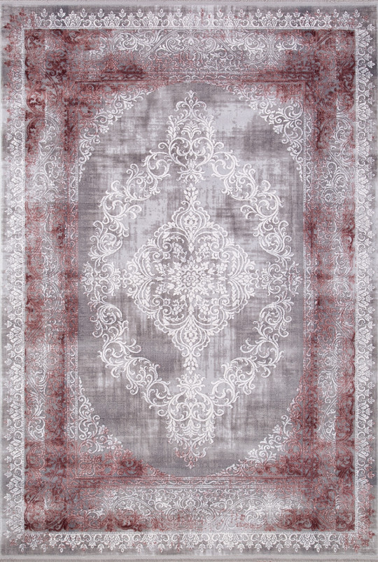 Ковер 5860C - GREY - PINK - Прямоугольник