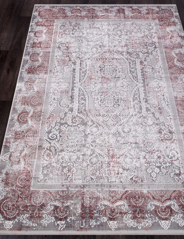 Ковер 5885C - GREY - PINK - Прямоугольник