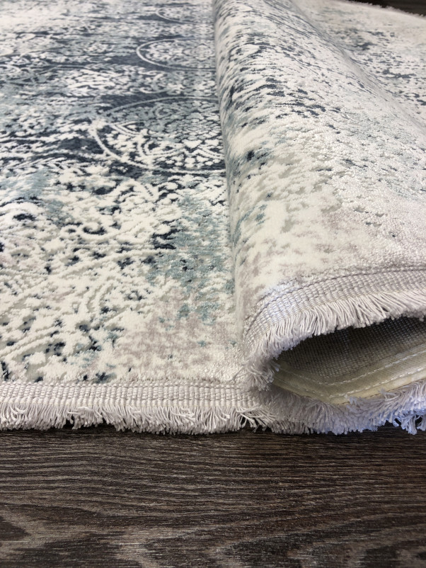Ковер 9338H - BLUE / CREAM - Овал