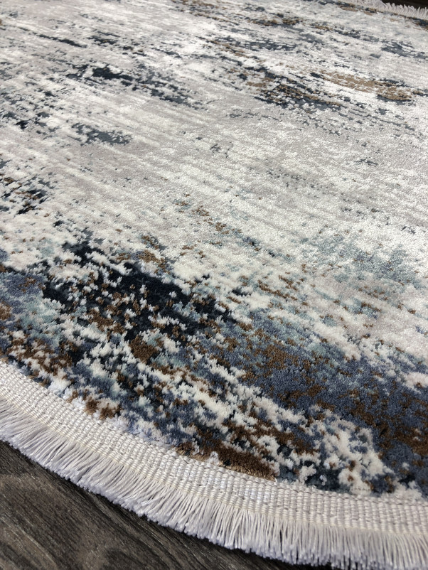 Ковер 9347H - BLUE / CREAM - Овал