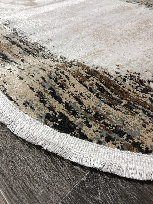 Ковер 9348B - GREY / BROWN - Овал