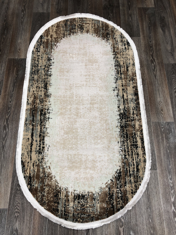 Ковер 9348B - GREY / BROWN - Овал