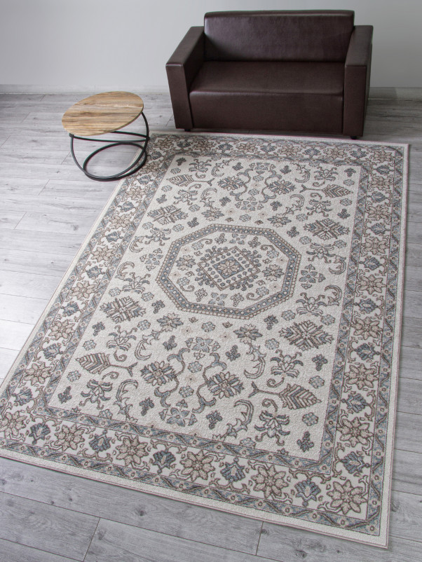Ковер F527 - CREAM-BLUE - Прямоугольник
