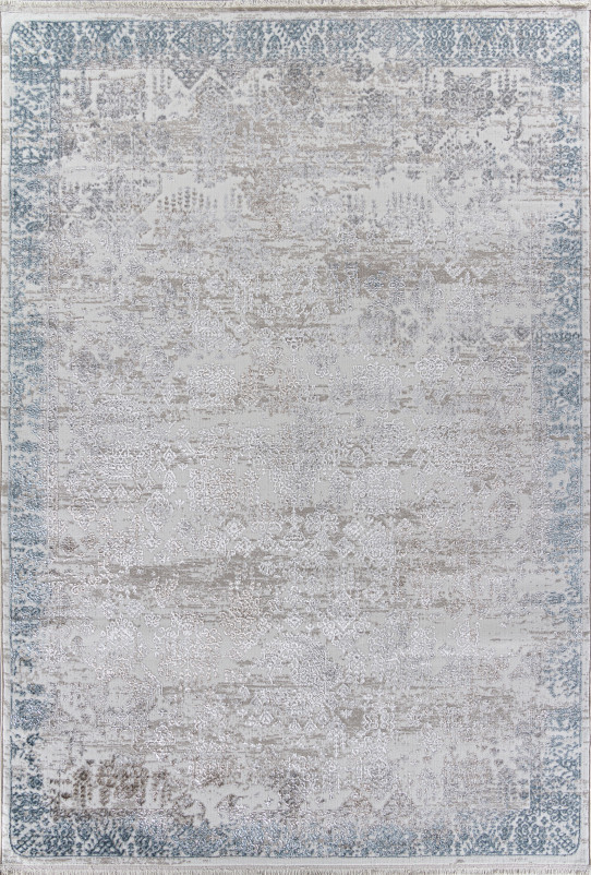 Ковер L252A - CREAM SHRINK / BLUE FDY - Прямоугольник