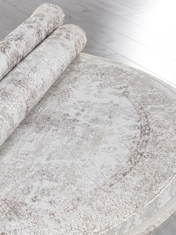 Ковер L252A - CREAM SHRINK / VIZON FDY - Овал