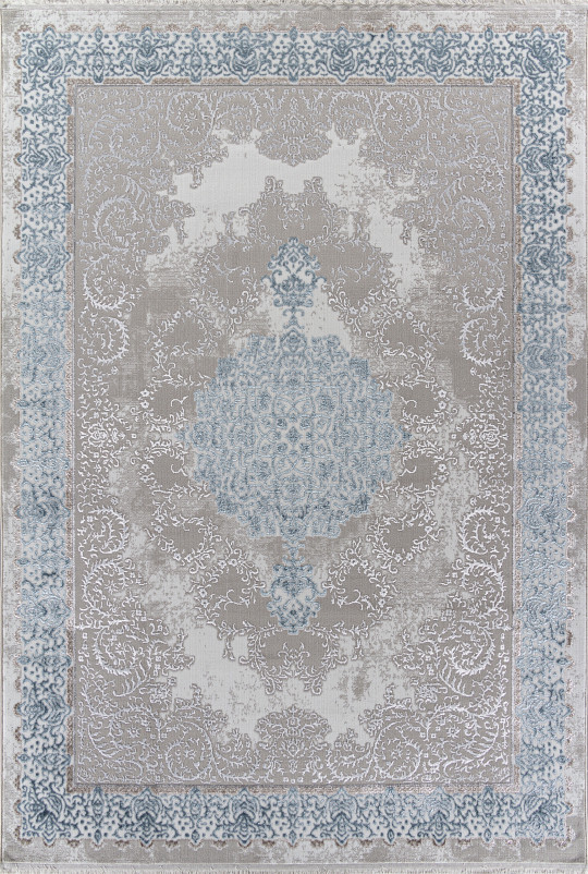 Ковер L270A - CREAM SHRINK / BLUE FDY - Прямоугольник