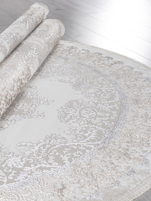 Ковер L270A - CREAM SHRINK / VIZON FDY - Овал