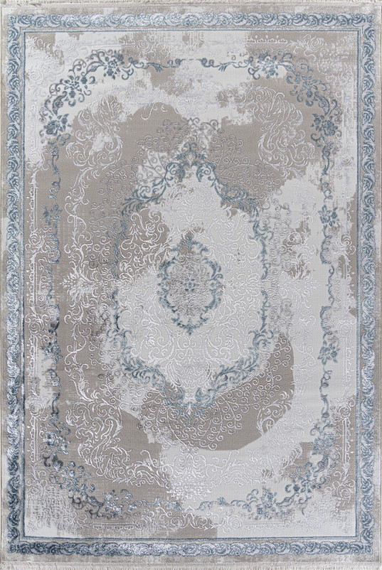 Ковер L278A - CREAM SHRINK / BLUE FDY - Прямоугольник