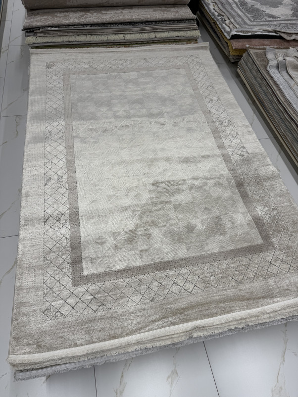 Ковер A810AP - L.BEIGE / GREY - Прямоугольник
