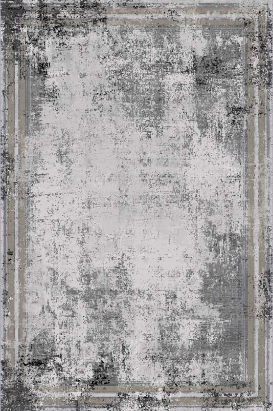 Ковер F666AK - GREY / SIYAH - Прямоугольник