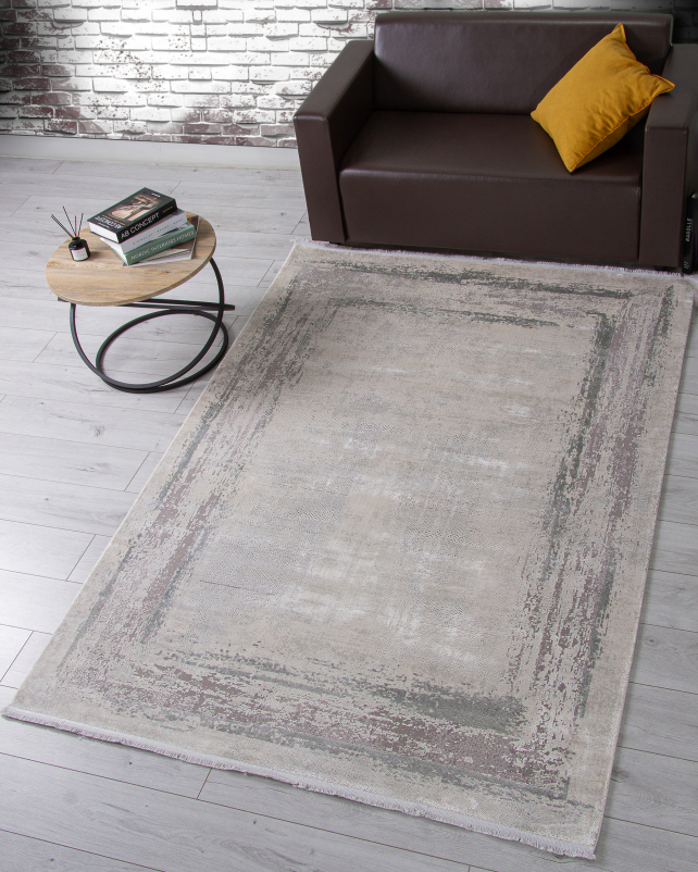 Ковер F917AG - GREY / L.BEIGE - Прямоугольник
