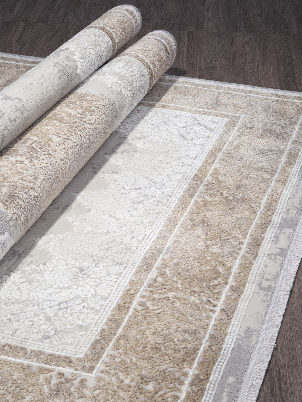 Ковер 03996A - WHITE / L.BEIGE - Прямоугольник