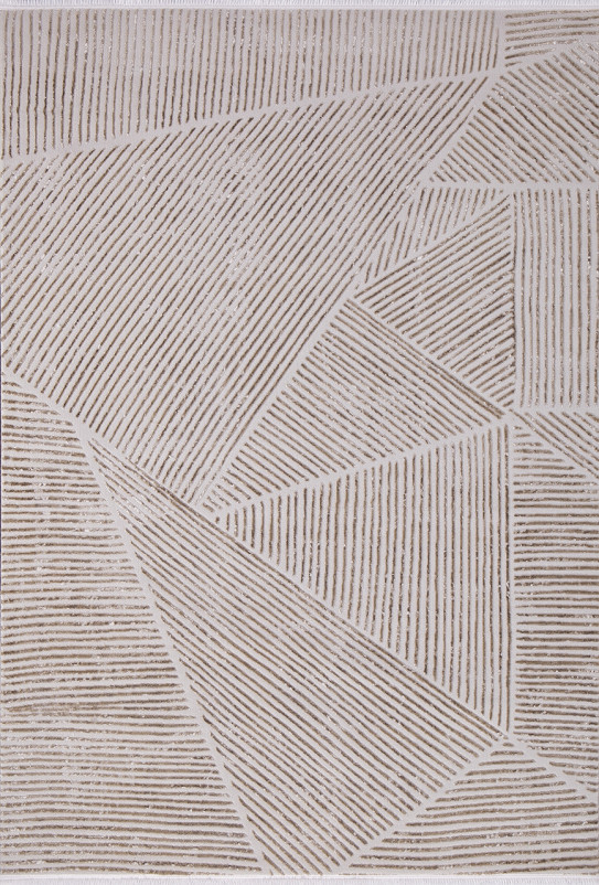 Ковер 04011A - WHITE / L.BEIGE - Прямоугольник