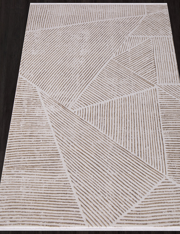 Ковер 04011A - WHITE / L.BEIGE - Прямоугольник