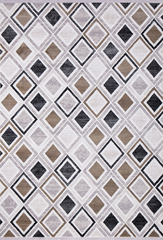 Ковер 04160A - WHITE / L.BEIGE - Прямоугольник