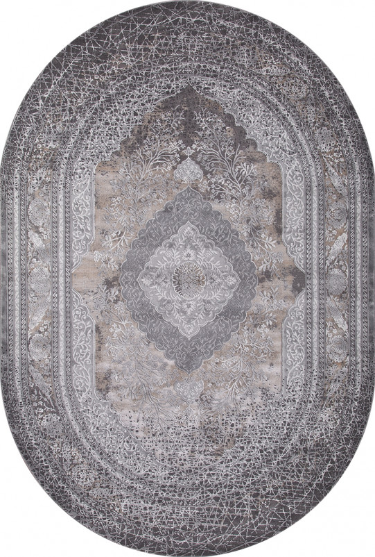 Ковер 34333 - 958 GREY / BROWN - Овал