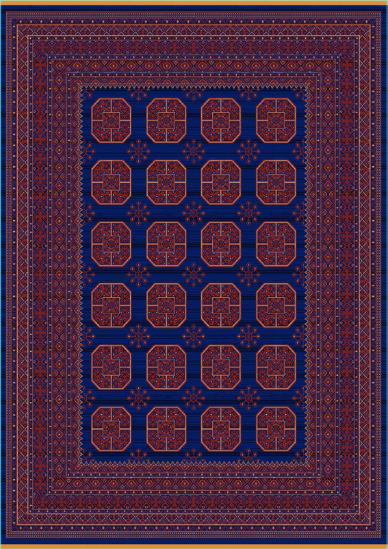 Ковер 00796 - NAVY / BLUE - Прямоугольник