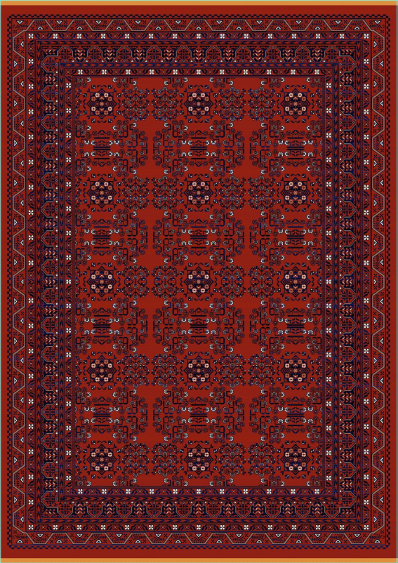 Ковер 00797 - RED - Прямоугольник