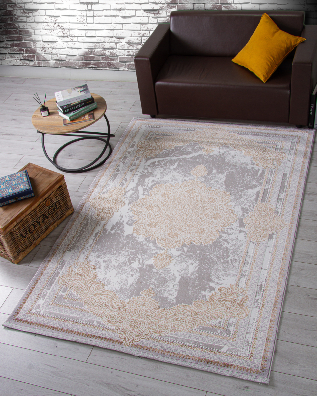 Ковер F580 - GRAY-GREEN - Прямоугольник