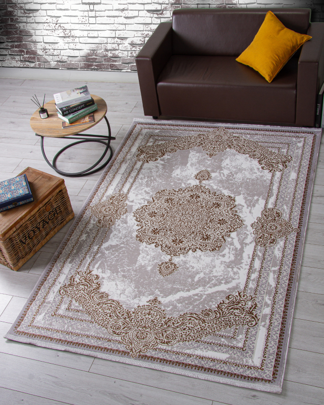 Ковер F580 - GRAY-GREEN - Прямоугольник