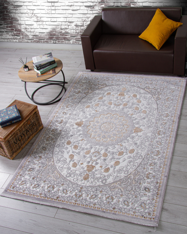 Ковер F611 - GRAY-GREEN - Прямоугольник