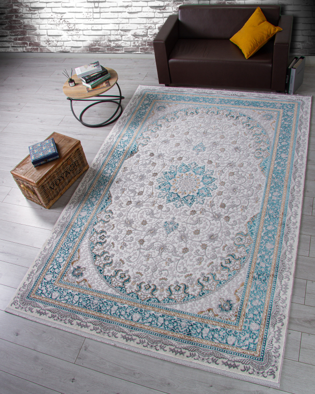 Ковер F639 - GREEN-BLUE - Прямоугольник