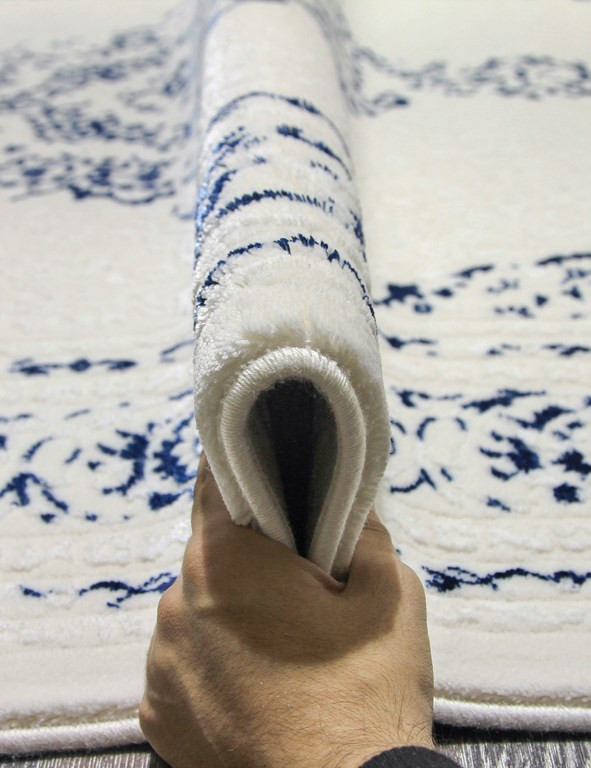 Ковер 07855A - BLUE / WHITE - Прямоугольник